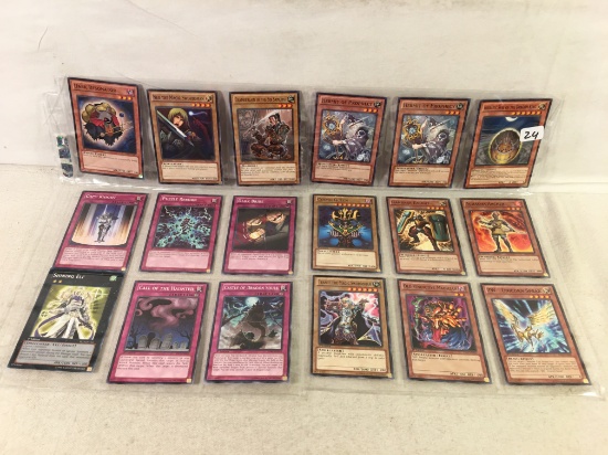 Lot of 18 Pcs Collector Assorted Yu-Gi-Oh Trading Card Game - See Pictures