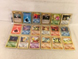 Lot of 18 Pcs Collector Assorted Pokemon Trading Card Games - See Pictures