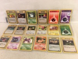 Lot of 18 Pcs Collector Assorted Pokemon Trading Card Games - See Pictures