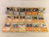 Lot of 18 Pcs Collector Assorted Pokemon Trading Card Games - See Pictures