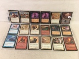 Lot of 18 Pcs Collector Assorted Magic The Gathering Trading Card Game - See Pictures