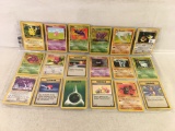 Lot of 18 Pcs Collector Assorted Pokemon Trading Card Games - See Pictures