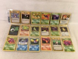 Lot of 18 Pcs Collector Assorted Pokemon Trading Card Games - See Pictures