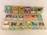 Lot of 18 Pcs Collector Assorted Pokemon Trading Card Games - See Pictures