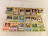 Lot of 18 Pcs Collector Assorted Pokemon Trading Card Games - See Pictures