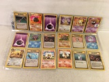 Lot of 18 Pcs Collector Assorted Pokemon Trading Card Games - See Pictures