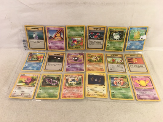 Lot of 18 Pcs Collector Assorted Pokemon Trading Game Cards - See Pictures