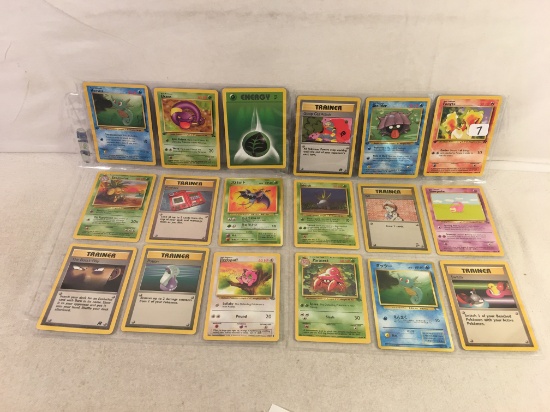 Lot of 18 Pcs Collector Assorted Pokemon Trading Game Cards - See Pictures