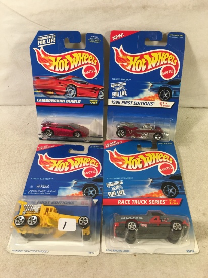 Lot of 4 Pcs Collector New in Package Hot wheels Mattel 1/64 Scale DieCast Metal & Plastic Parts