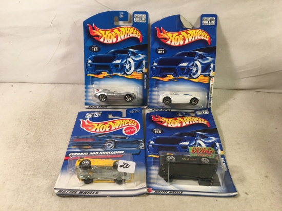 Lot of 4 Pcs Collector New in Package Hot wheels Mattel 1/64 Scale DieCast Metal & Plastic Parts