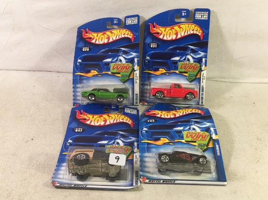 Lot of 4 Pcs Collector New in Package Hot wheels Mattel 1/64 Scale DieCast Metal & Plastic Parts