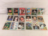 Lot of 18 Pcs Collector Vintage Sport MLB Baseball Sport Trading Assorted Cards & Players