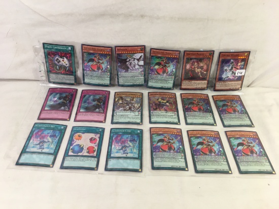 Lot of 18 Pcs Collector Loose Konami Yu-Gi-Oh Trading Card Game - See Pictures