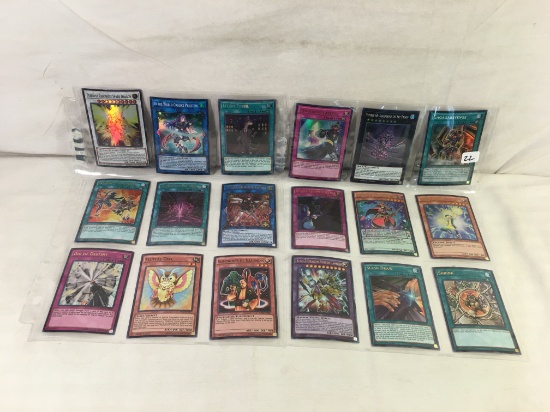 Lot of 18 Pcs Collector Loose Konami Yu-Gi-Oh Trading Card Game - See Pictures