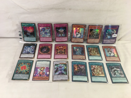 Lot of 18 Pcs Collector Loose Konami Yu-Gi-Oh Trading Card Game - See Pictures