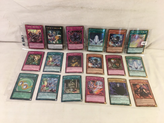 Lot of 18 Pcs Collector Loose Konami Yu-Gi-Oh Trading Card Game - See Pictures