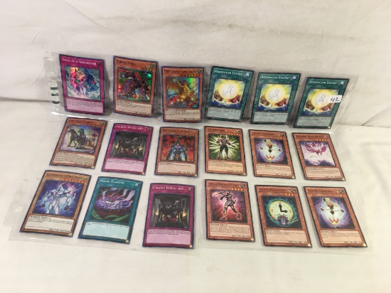 Lot of 18 Pcs Collector Loose Konami Yu-Gi-Oh Trading Card Game - See Pictures