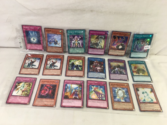 Lot of 18 Pcs Collector Loose Konami Yu-Gi-Oh Trading Card Game - See Pictures