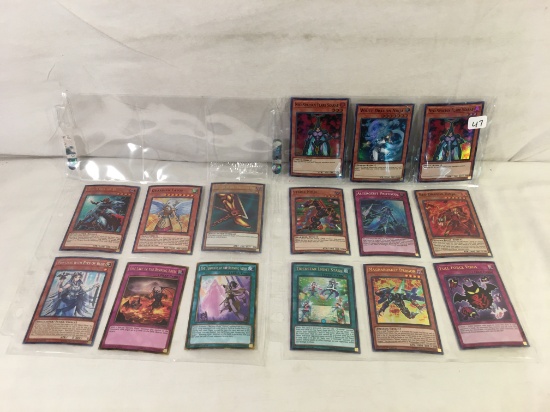 Lot of 15 Pcs Collector Loose Konami Yu-Gi-Oh Trading Card Game - See Pictures