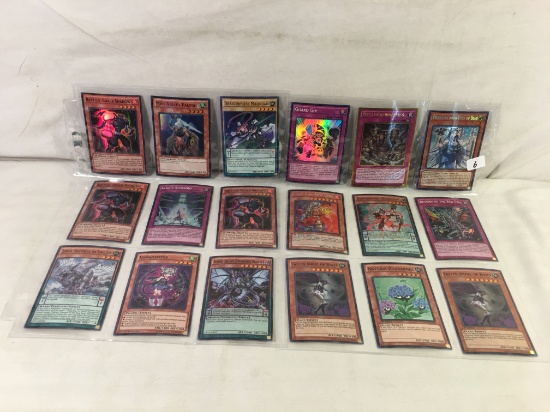 Lot of 18 Pcs Collector Loose Konami Yu-Gi-Oh Trading Card Game - See Pictures