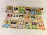 Lot of 18 Pcs Collector Loose Pokemon Trading Game Card - See Pictures