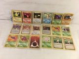 Lot of 18 Pcs Collector Loose Pokemon Trading Game Card - See Pictures