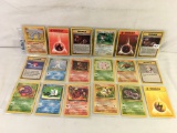 Lot of 18 Pcs Collector Loose Pokemon Trading Game Card - See Pictures