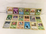 Lot of 18 Pcs Collector Loose Pokemon Trading Game Card - See Pictures