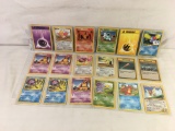 Lot of 18 Pcs Collector Loose Pokemon Trading Game Card - See Pictures