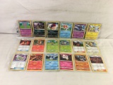 Lot of 18 Pcs Collector Loose Pokemon Trading Game Card - See Pictures