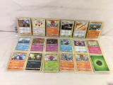 Lot of 18 Pcs Collector Loose Pokemon Trading Game Card - See Pictures