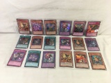 Lot of 18 Pcs Collector Loose Konami Yu-Gi-Oh Trading Card Game - See Pictures