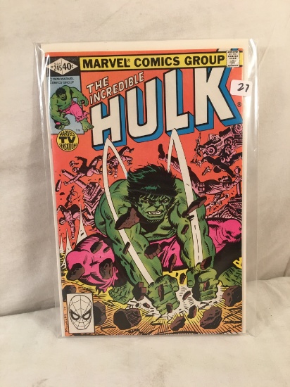 Collector Vintage Marvel Comics The Incredible Hulk Comic Book No. 245