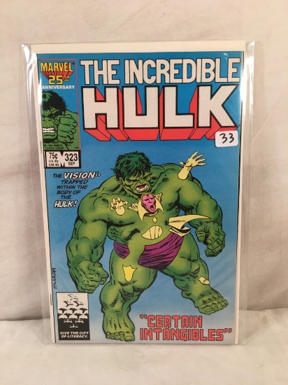 Collector Vintage Marvel Comics The Incredible Hulk  Comic Book No. 323