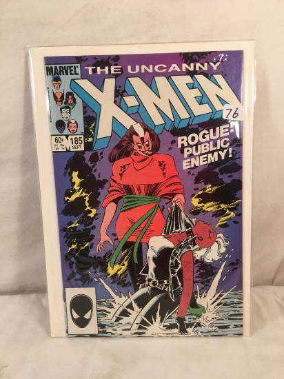 Collector Vintage Marvel Comics The Uncanny X-Men Rogue Public Enemy Comic Book No. 185