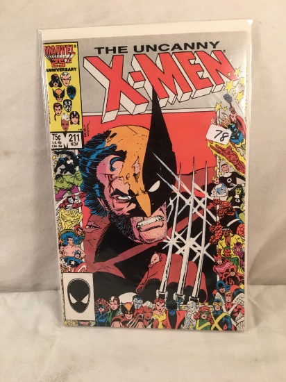 Collector Vintage Marvel Comics The Uncanny X-Men Comic Book No. 211