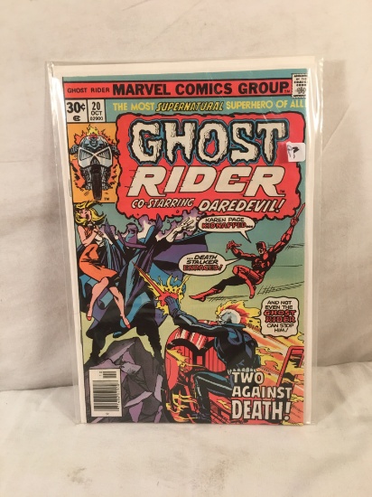Collector Vintage Marvel Comics Ghost Rider Co-Starring Daredevil Comic Book No.20