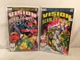 Lot of 2 Pcs Collector Vintage Marvel Comics Vision and The Scarlet Wicth Comic No.2.3.