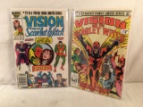 Lot of 2 Pcs Collector Vintage Marvel Comics Vision and The Scarlet Wicth Comic No.4.12.