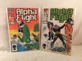 Lot of 2 Pcs Collector Vintage Marvel Comics Alpha Flight  Comic Books No.37.41.