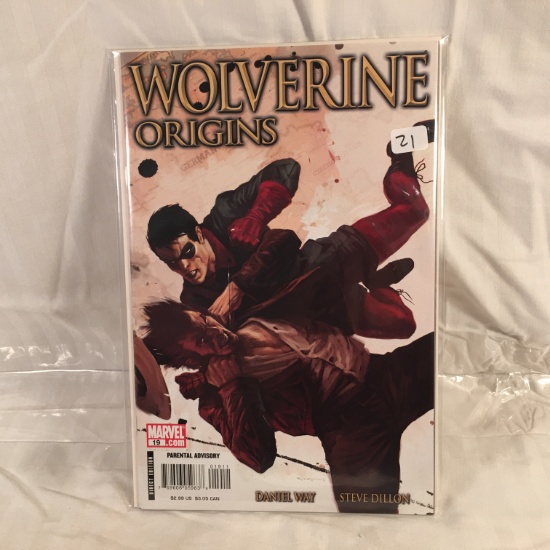 Collector Modern Marvel Comics Wolverine Origins Comic Book No.19