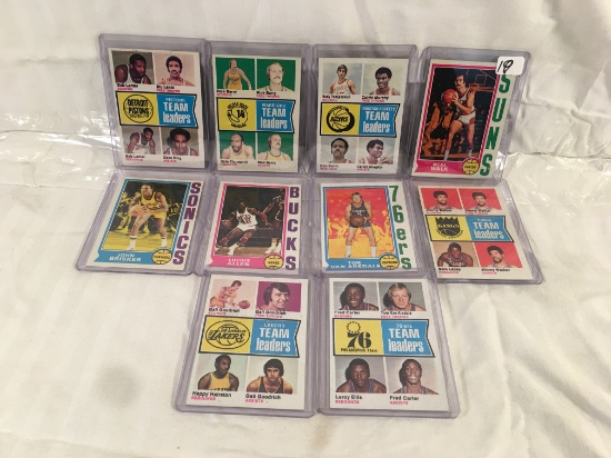 Lot of 10 Pcs Collector Vintage NBA Basketball Sport Trading Assorted Cards and Players