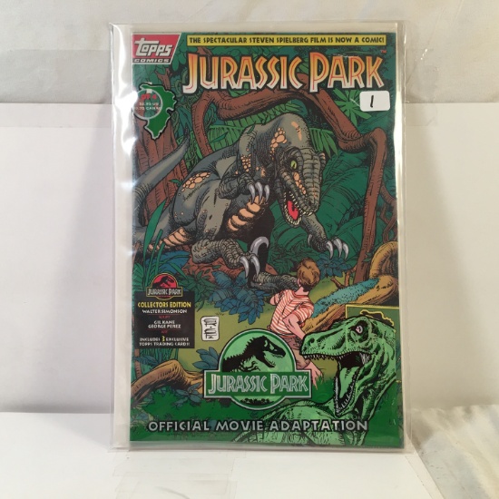 Collector Modern Comics Topps Jurassic Park Official Movie Adaption Comic Book #1