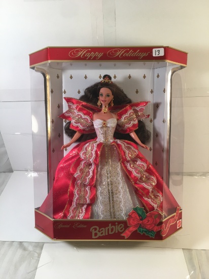 NIB Collector Barbie Mattel Special Edition Happy Holidays Barbie Doll 14.5"Tall Box