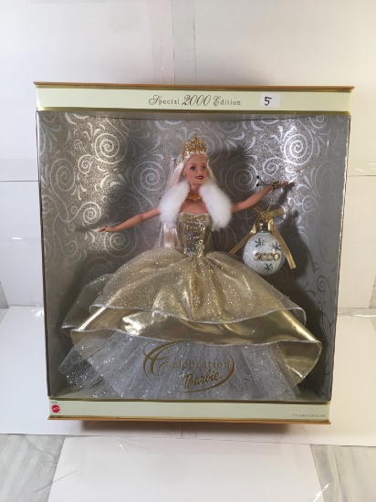 NIB Collector Barbie Mattel Special Edition Celebration 2000 Barbie Doll 14.5"tall Box Size