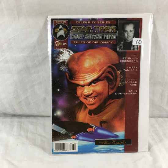 Collector Modern Malibu Comics Star Trek Deep Space Nine Comic Book No.1 Han Signed