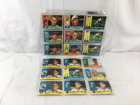 COLLECTOR VINTAGE 1960'S BASEBALL SPORT CARDS