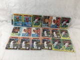 Lot of 18 Pcs Collector Vintage Baseball Sport Trading Assorted Cards and Players -See Pictures