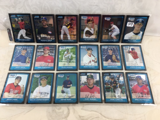 Lot of 18 Pcs Collector Modern Baseball Sport Trading Assorted Cards and Players - See Pictures