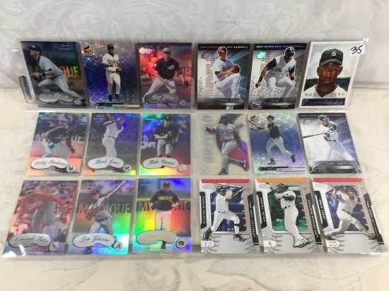 Lot of 18 Pcs Collector Modern Baseball Sport Trading Assorted Cards and Players - See Pictures